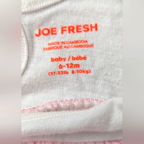 Joe Fresh Baby (6-12 Months) Sleeveless Cotton Pastel Ruffled Dress Or Top - Picture 8 of 9